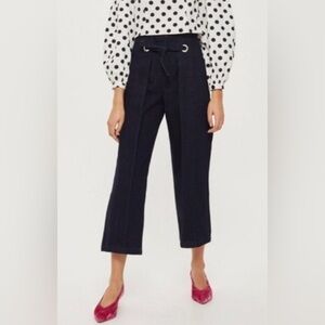 TOPSHOP Moto Tie Front Straight wide Leg Jeans Sz:30